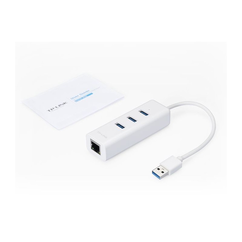 TP-LINK UE330 gigabit LAN USB3.0 3-port hub mrežni adapter