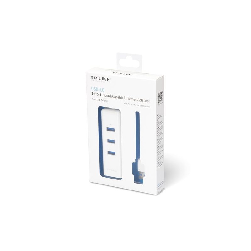 TP-LINK UE330 gigabit LAN USB3.0 3-port hub mrežni adapter