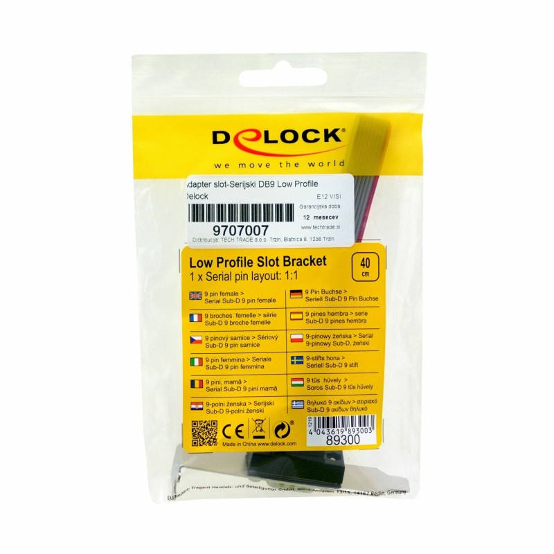 Adapter slot-Serijski DB9 Low Profile Delock
