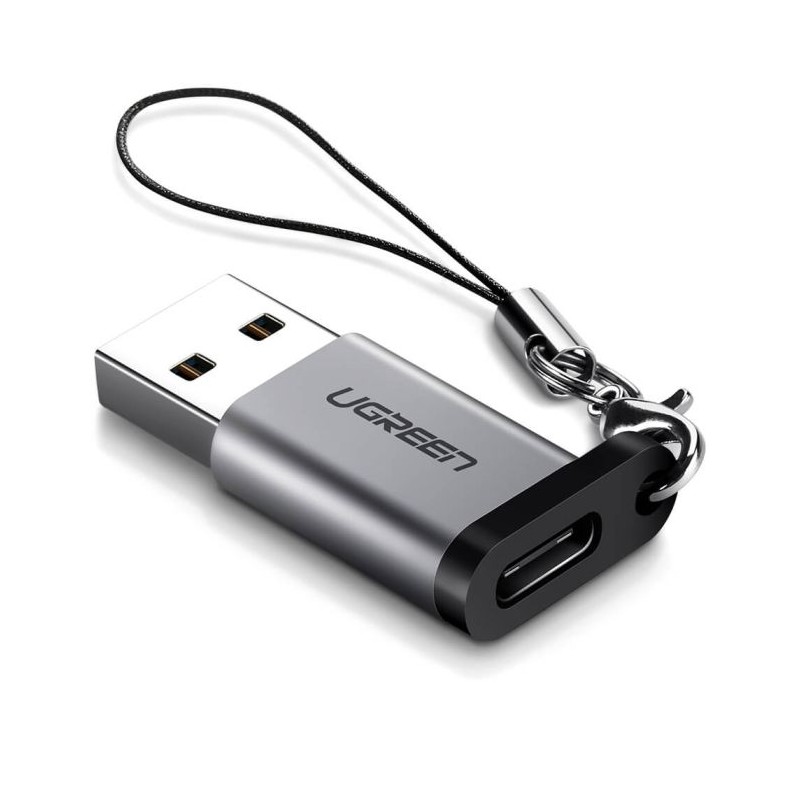 Ugreen USB 3.0-A na USB-C adapter siv