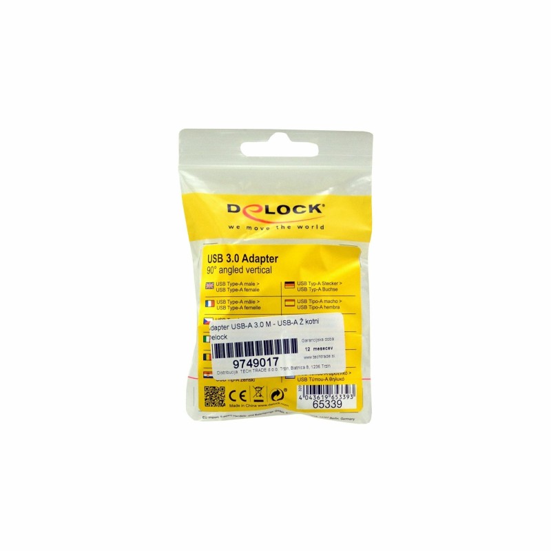 Adapter USB-A 3.0 M - USB-A Ž kotni Delock