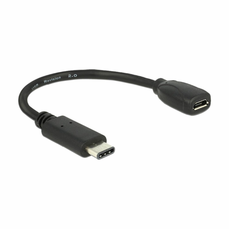 Adapter USB 2.0 Tip-C M - USB 2.0 mikro-B Ž Delock na kablu