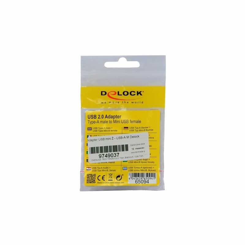 Adapter USB mini Ž - USB -A M Delock