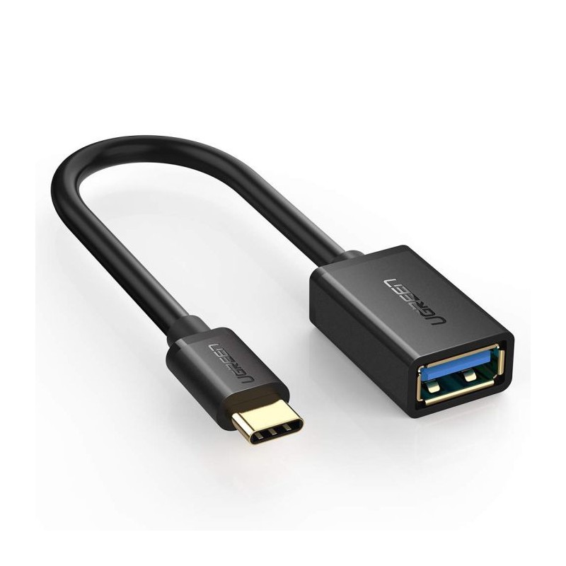 Ugreen USB-C (M) na USB 3.0 (Ž) OTG kabel črn