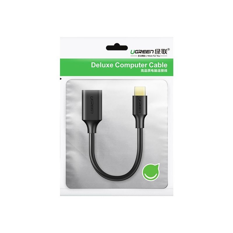 Ugreen USB-C (M) na USB 3.0 (Ž) OTG kabel črn