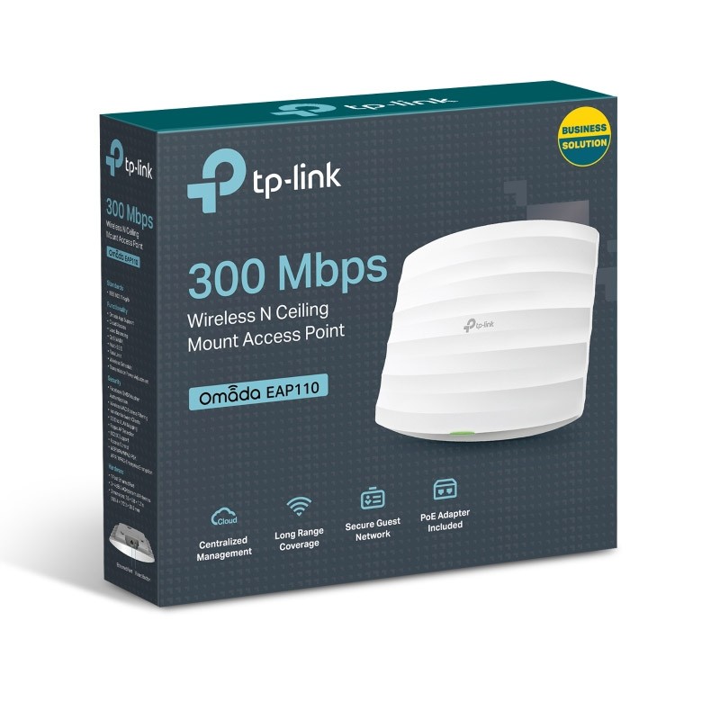 TP-LINK EAP110 gigabit 2,4GHz N300 stropna dostopna točka-AP