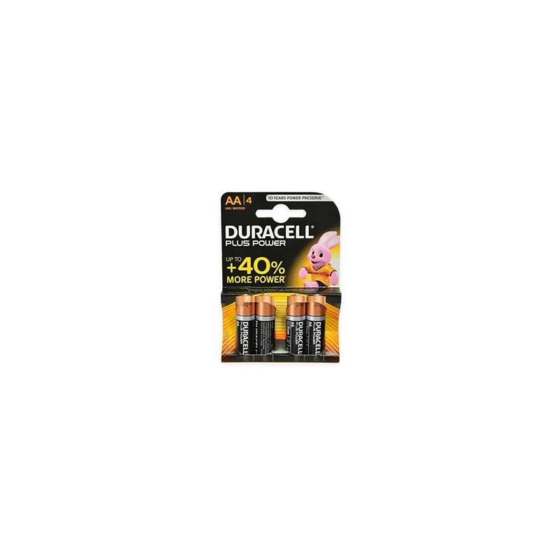 Alkalne baterije Duracell Plus Power MN1500B4 AA (4 kos)