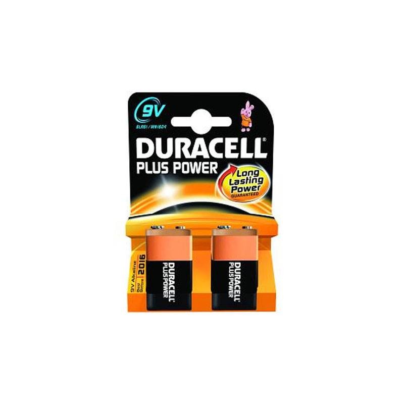 Alkalne baterije Duracell Plus Power MN1604B2 PP3 9V (2 kos)
