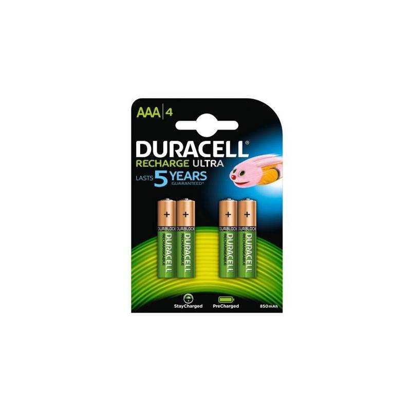 Polnilne baterije Duracell HR03-A AAA 850mAh NiMH (4 kos)