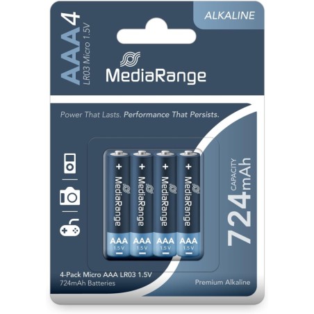 Baterija MediaRange LR03 AAA, 1,5V, 1/4, alkalna