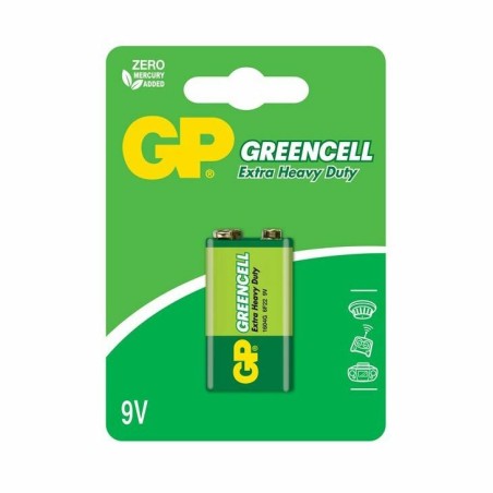 Baterija 9V GP GreenCell cink kloridna
