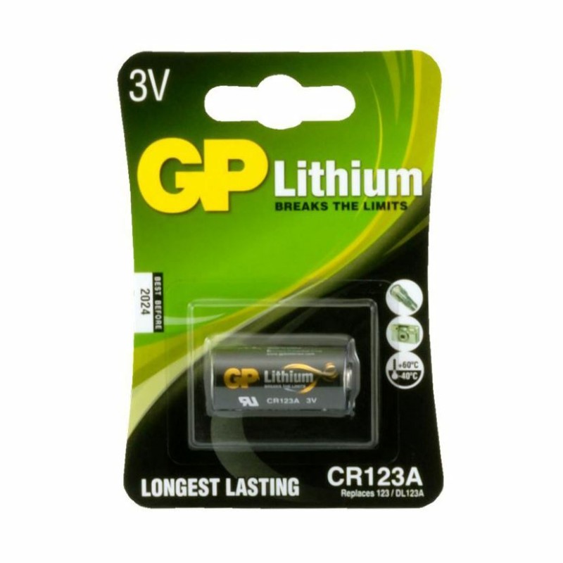 Baterija CR123A GP 3V litijeva
