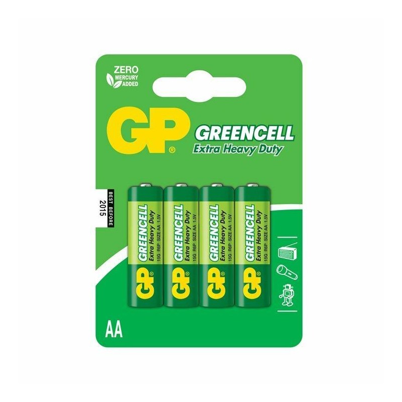Baterija 4x AA GP GreenCell 3/Z2030G cink kloridne