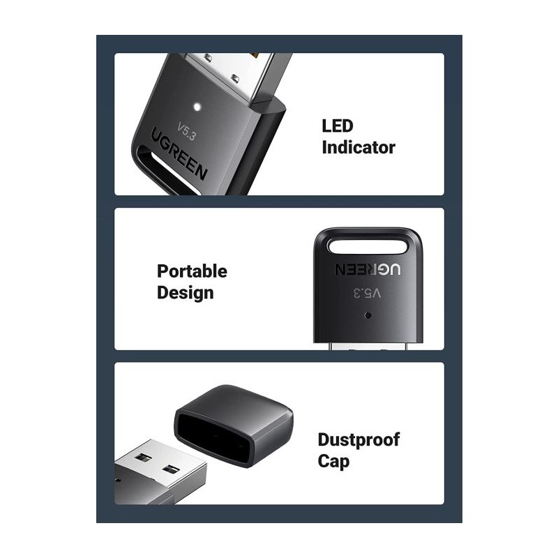 Adapter Ugreen USB Bluetooth V5.3
