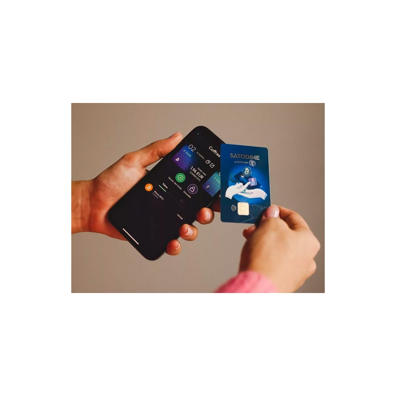 Denarnica za kriptovalute Satochip Satodime, NFC