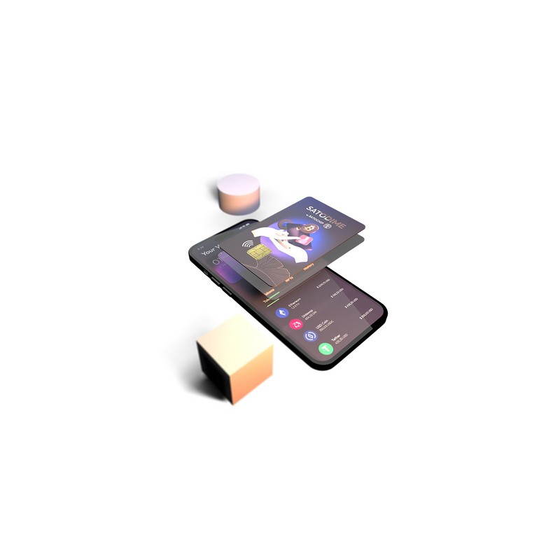 Denarnica za kriptovalute Satochip Satodime, NFC