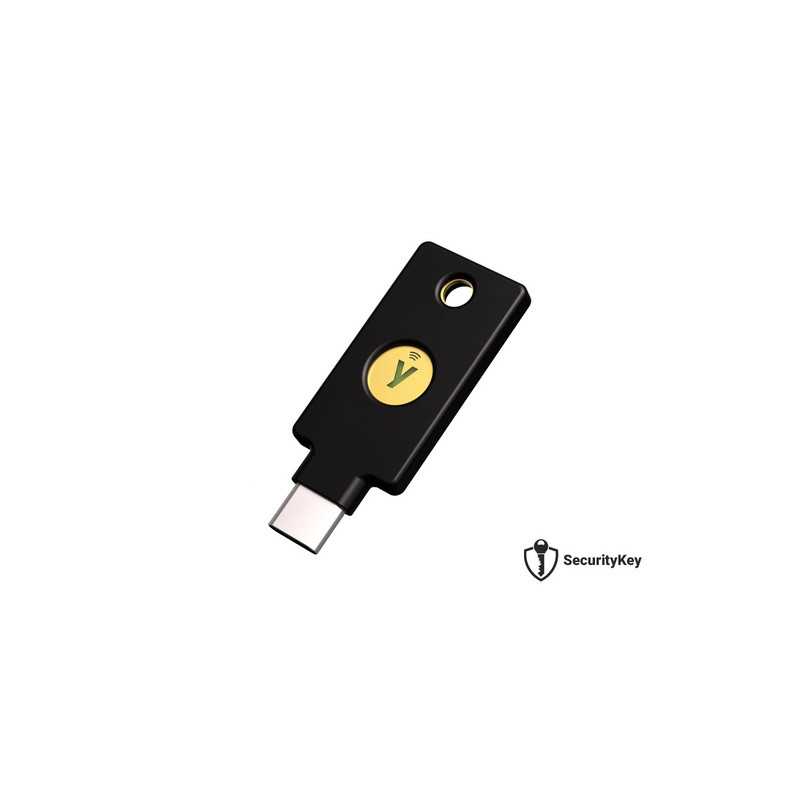 Varnostni ključ Yubico Security Key C NFC, FIDO2 U2F, USB-C, črn