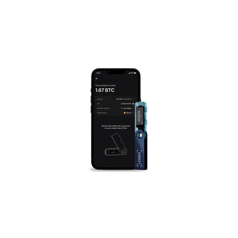 Denarnica za kriptovalute Ledger Nano S PLUS, modra