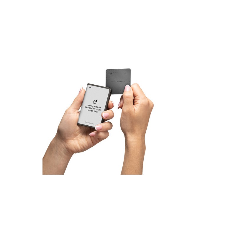 Denarnica za kriptovalute Ledger Stax z Recovery Key, grafitna