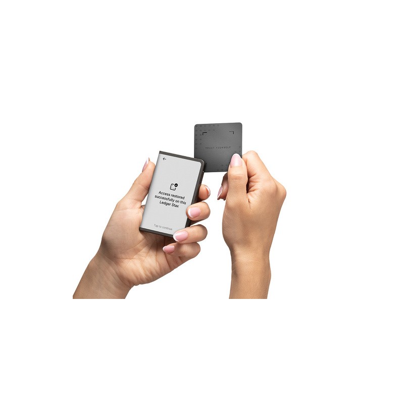 Denarnica za kriptovalute Ledger Stax z Recovery Key, grafitna