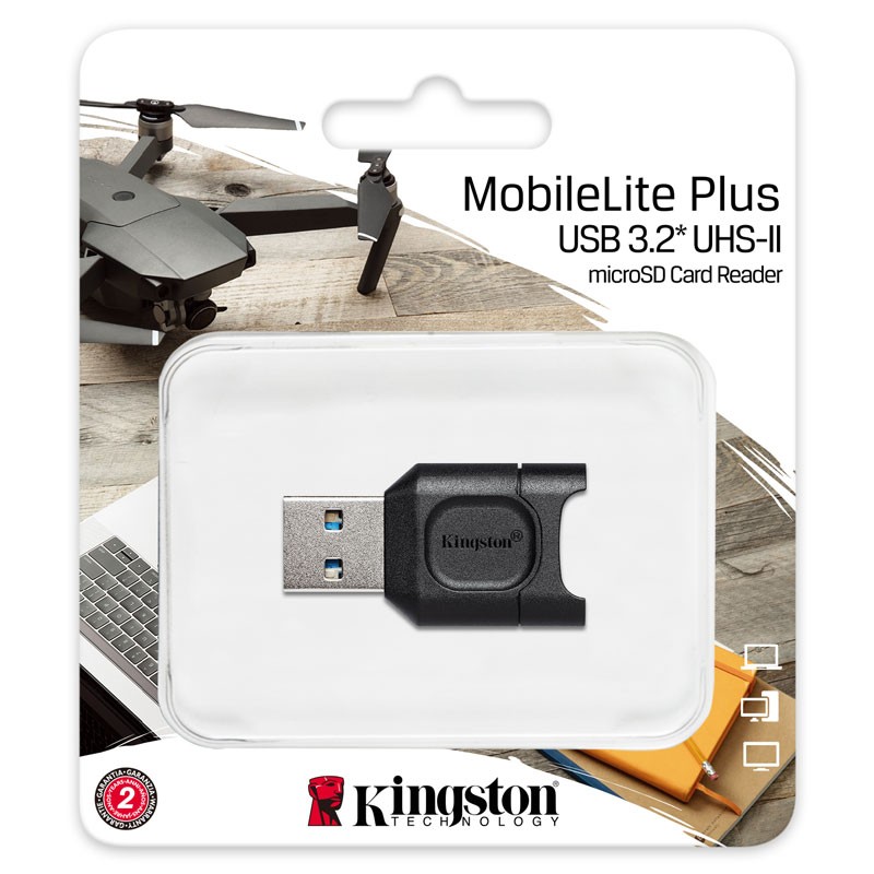 Čitalec kartic Kingston MobileLite Plus, USB-A, microSDHC