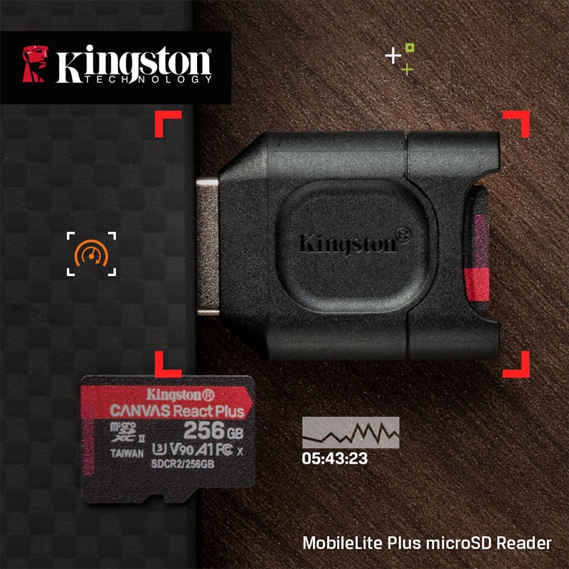Čitalec kartic Kingston MobileLite Plus, USB-A, microSDHC