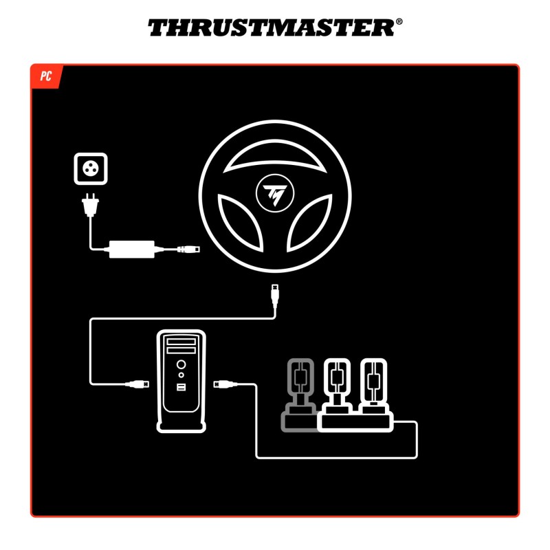 Volan ThrustMaster T818, črn