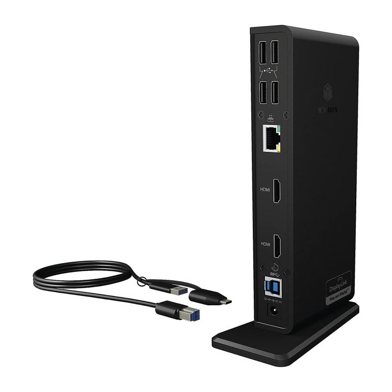 Priklopna postaja Icybox IB-DK2251AC, USB-C