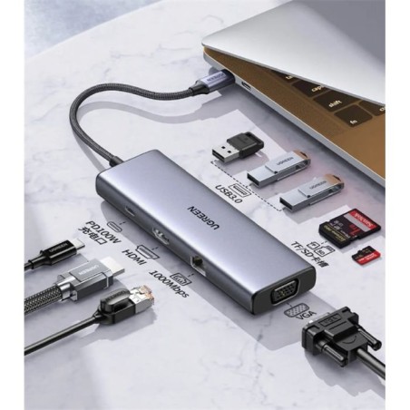 Priklopna postaja Ugreen CM498, 9v1, USB-C