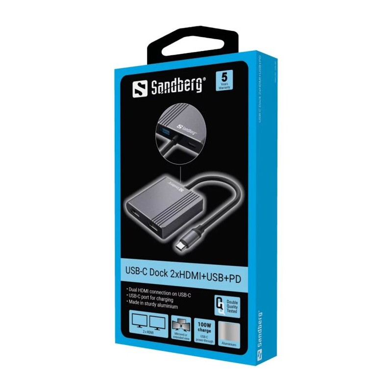 Priklopna postaja Sandberg, USB-C