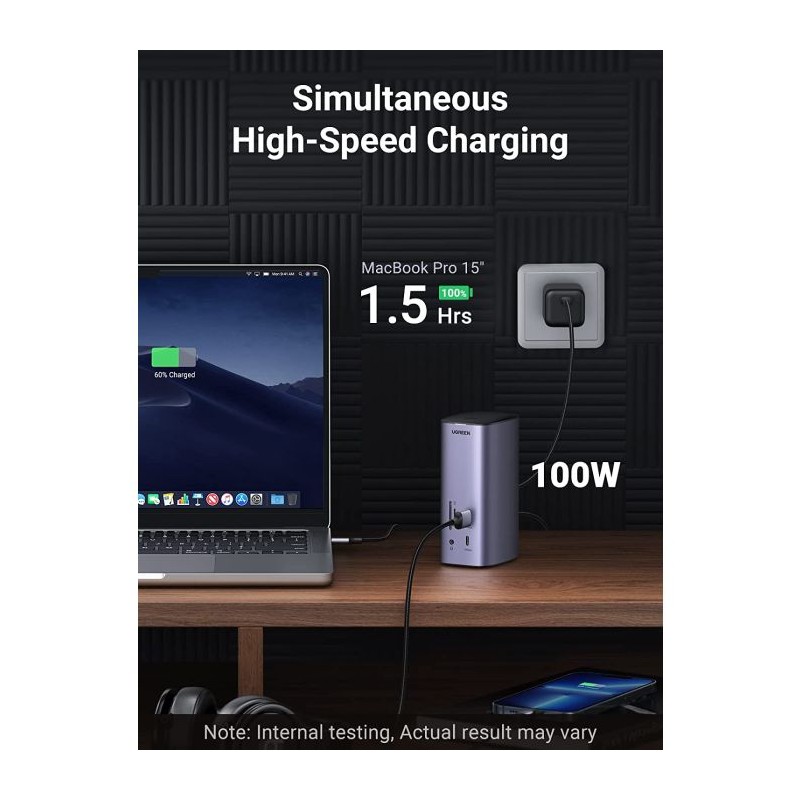Priklopna postaja Ugreen Revodok Pro 312, USB-C, 12v1