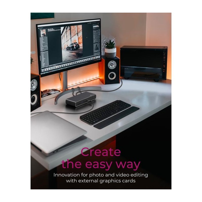 Priklopna postaja Icybox IB-DK8801-TB4, Thunderbolt 4