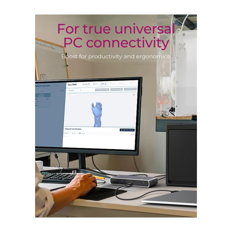 Priklopna postaja Icybox IB-DK8801-TB4, Thunderbolt 4
