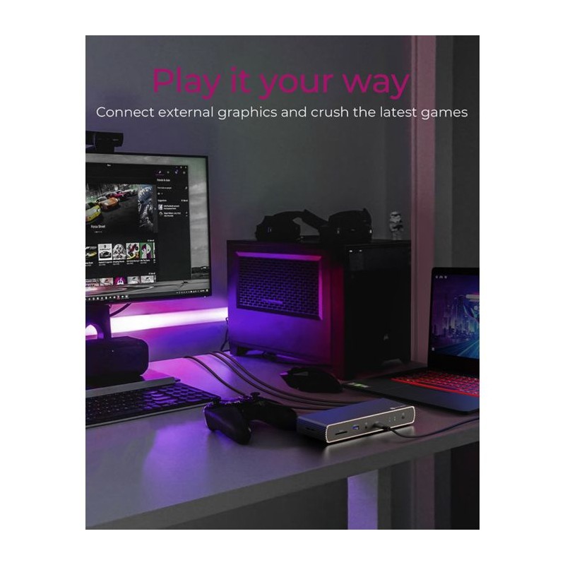 Priklopna postaja Icybox IB-DK8801-TB4, Thunderbolt 4