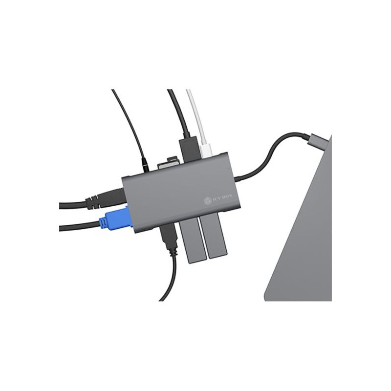 Priklopna postaja Icybox IB-DK4040-CPD, USB-C