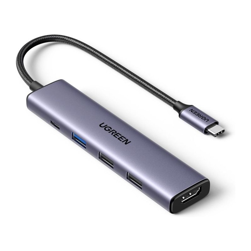 HUB UGREEN 5v1, USB-C, 100W