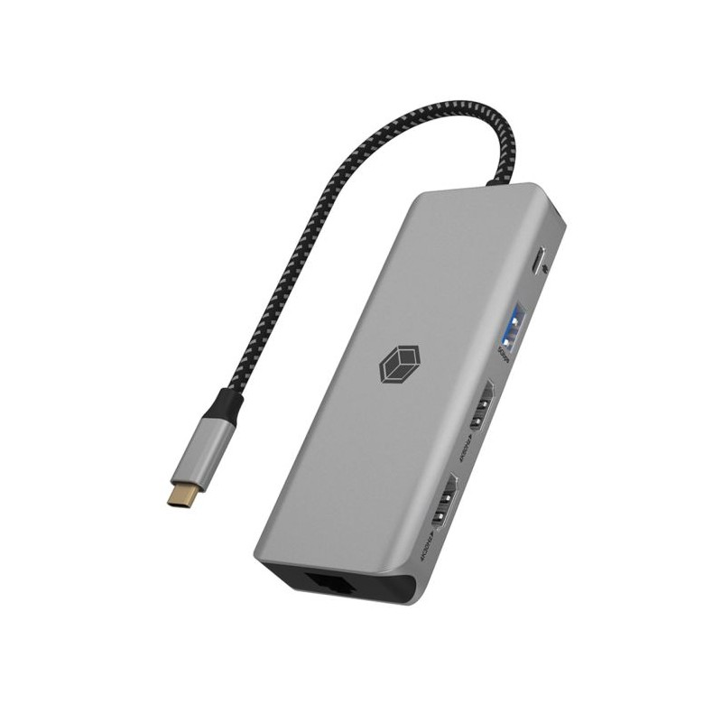 Priklopna postaja Icybox IB-DK4012-CPD, USB-C, 9v1