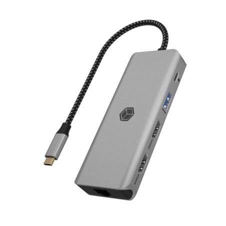 Priklopna postaja Icybox IB-DK4012-CPD, USB-C, 9v1