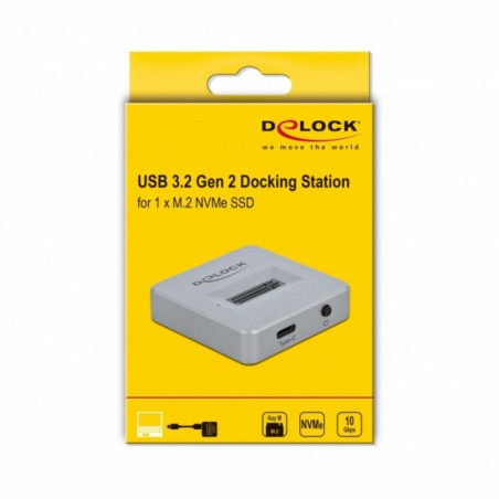 Čitalec diskov Delock USB-C 3.2 za M.2 NVMe PCIe SSD