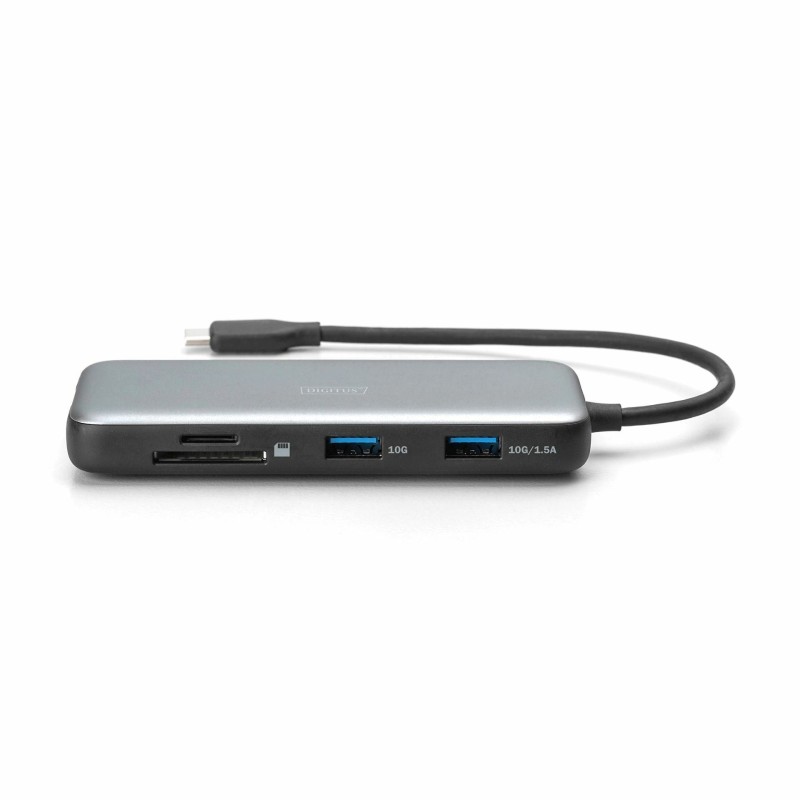 Priklopna postaja Digitus DA-70914, USB-C 3.2, 7v1, črna