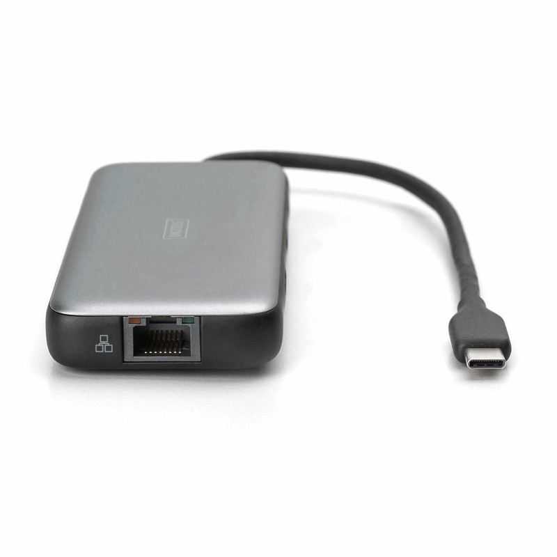 Priklopna postaja Digitus DA-70914, USB-C 3.2, 7v1, črna