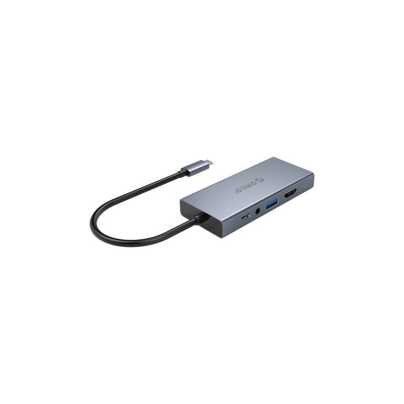Priklopna postaja ORICO 5v1, USB-C USB 3.0, HDMI, VGA, avdio, PD 60W, MC-U501P
