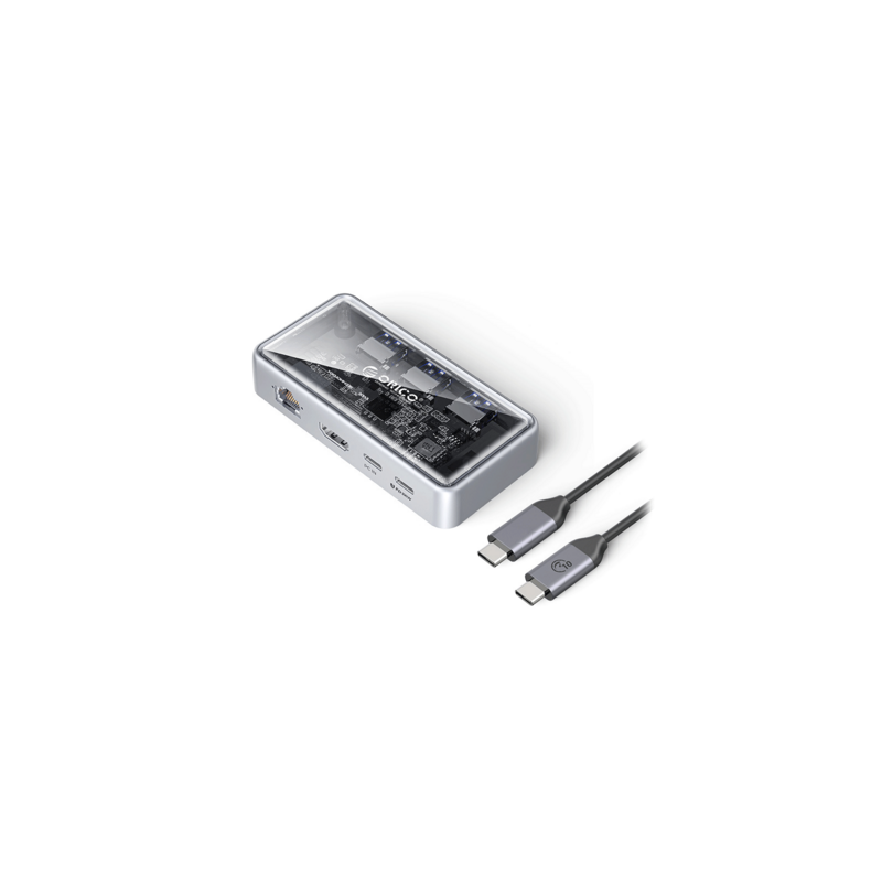 Priklopna postaja ORICO TM10-6P, USB-C, 6 v 1 (USB 3.0, HDMI, RJ-45, PD)