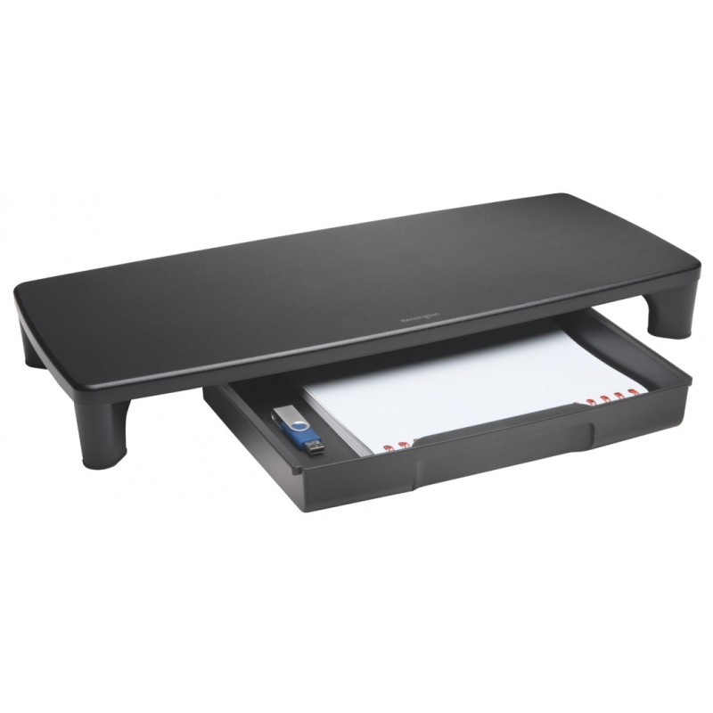 Podstavek za monitor Kensington k55725eu s predalom, črn