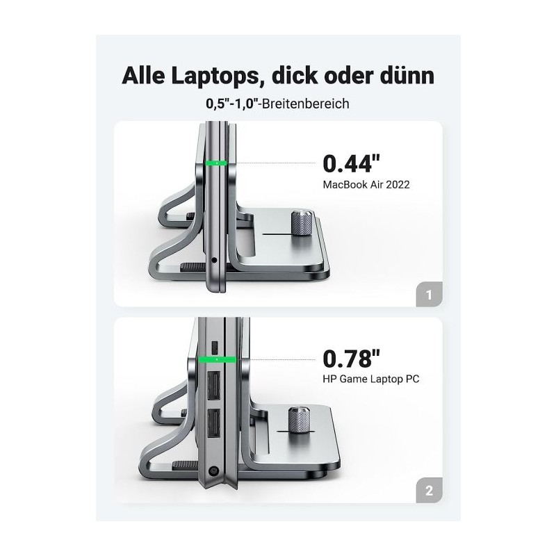 Stojalo za prenosnik Ugreen vertikalno aluminijasto