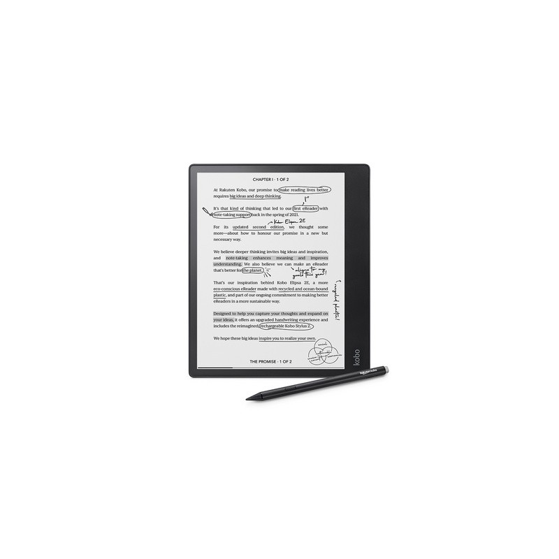 E-bralnik Kobo Elipsa 2E, 10.3 Touch, 32GB WiFi + BT, črn