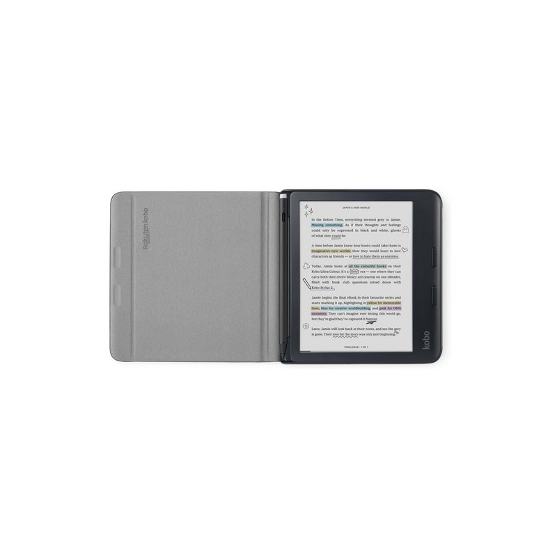 Ovitek za Kobo Libra Colour SleepCover Stylus Case, črn