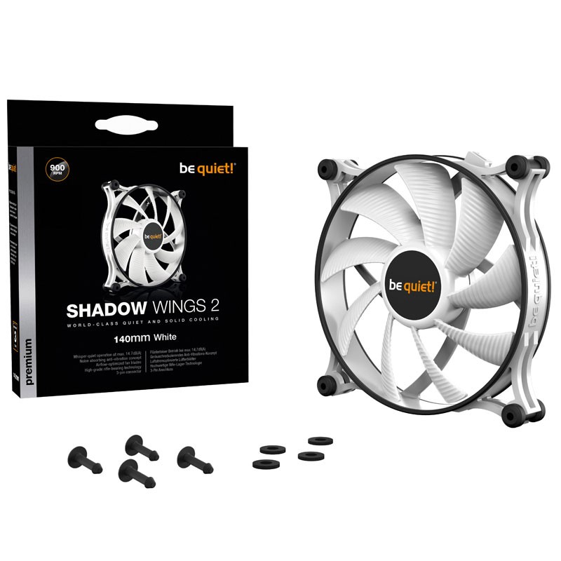 Ventilator BE QUIET! SHADOW WINGS 2, 140 mm, bel