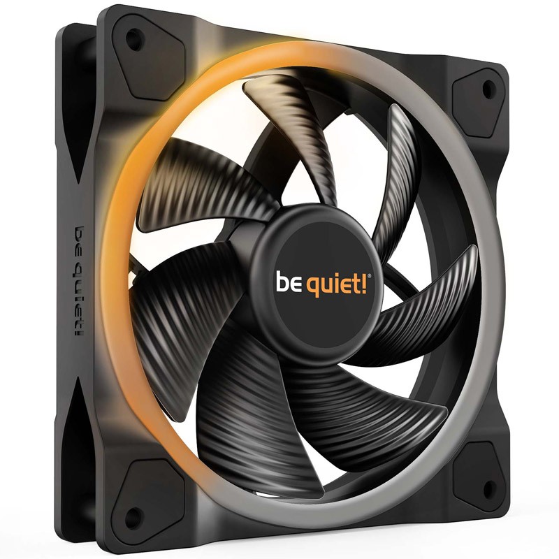 Ventilator BE QUIET! LIGHT WINGS (BL072), 120 mm, 4-pin ARGB, PWM, črn