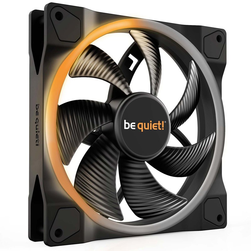 Ventilator BE QUIET! LIGHT WINGS (BL074), 140 mm, 4-pin ARGB, PWM, črn